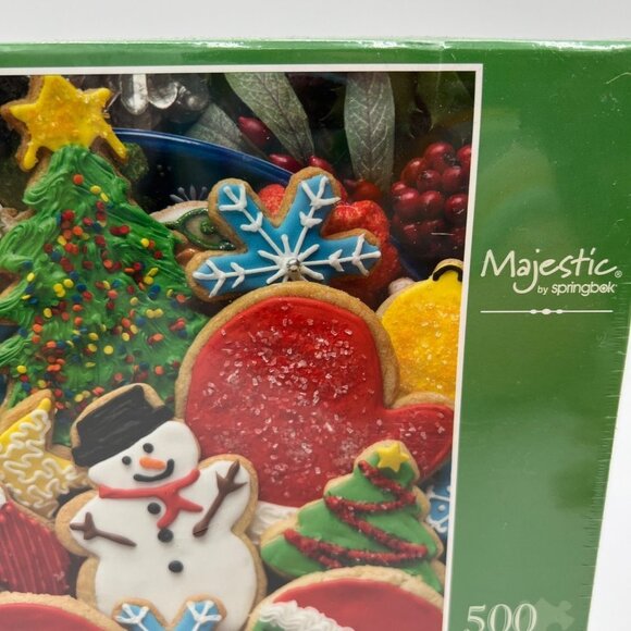 Majestic By Springbok 500 Piece Christmas Cookies Jigsaw Puzzle NEW Family time - Picture 3 of 11